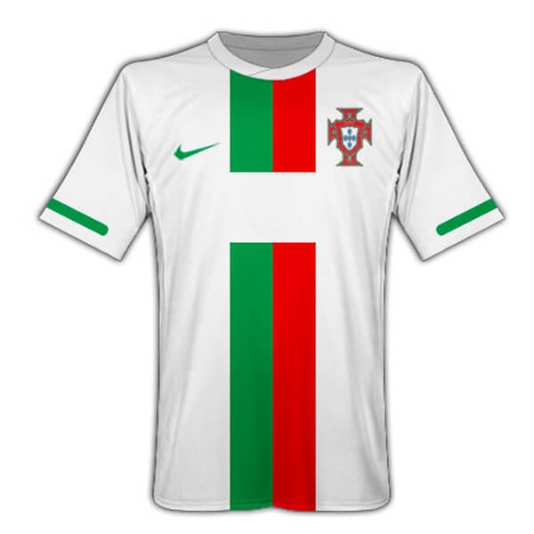 Camiseta Portugal Replica Segunda Ropa Retro 2010 Blanco